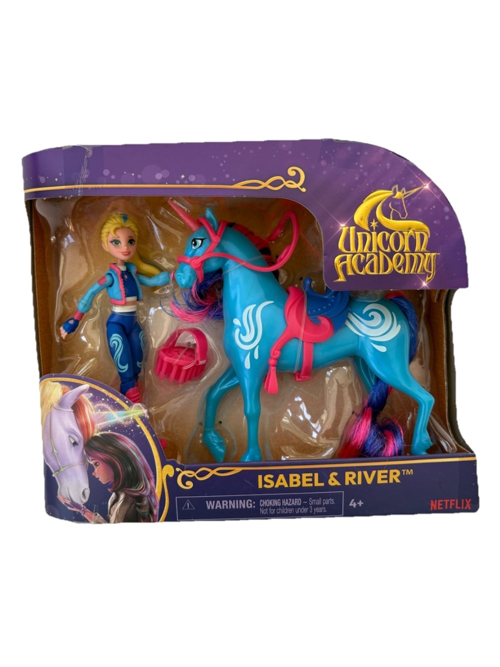 Isabel & River Blue Unicorn Doll Set Unicorn Academy